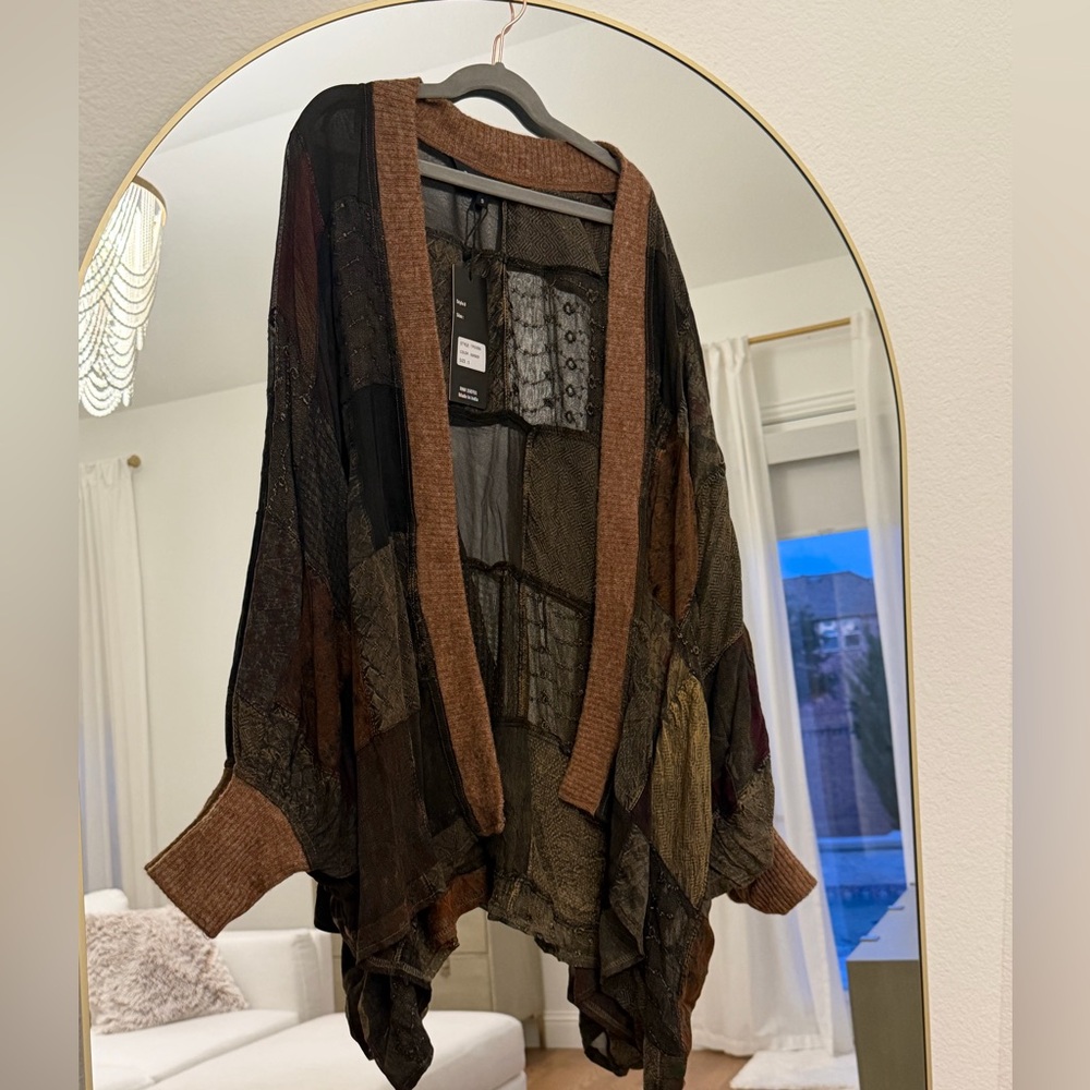 Young Threads Amber Bohemian Patchwork Kimono Car… - image 1
